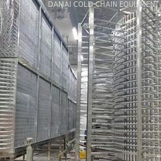 Stainless Steel IQF Tunnel Freezer Customized Individual Quick Freezing Equipment