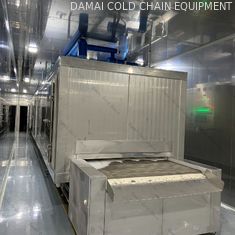 Continuous Quick Freezing Equipment 1000kg/h Customized Size