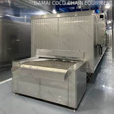 1000kg/h Automatic Tunnel Blast Freezer For Frozen Food Processing