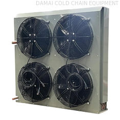 CCC Certified Air Cooler Condenser Condenser Condenser with Fan Speed 1200-1800 RPM and Single or Three Phase Fan Motor