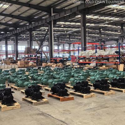 Portable Electric Air Cooler Compressor / Semi Hermetic Screw Compressor CSH Series