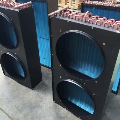 Size Customized Air Cooler Condenser Quiet Operation With 0.3-1.2mm Tubes