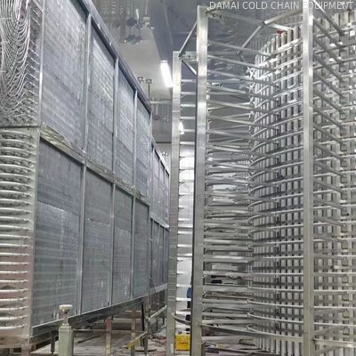 Stainless Steel IQF Tunnel Freezer Customized Individual Quick Freezing Equipment