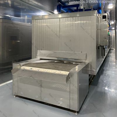 1000kg/h Automatic Tunnel Blast Freezer For Frozen Food Processing