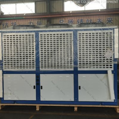 Customized Aluminum Air Cooler Condenser With Copper Tube / Axial Fan
