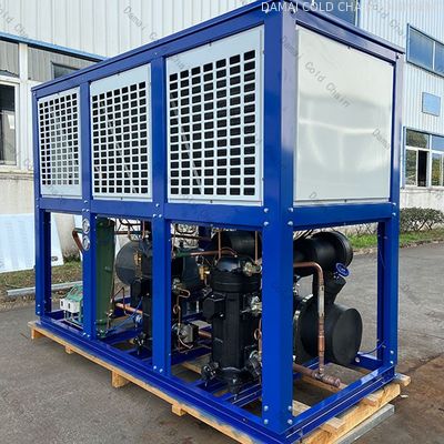 DM Industrial Air Cooler Condenser H Type Customized with Direct Drive / Axial Fan