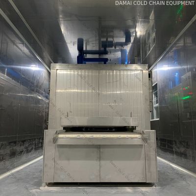 Dimension Customized Tunnel IQF Freezer , Rapid Cooling Quick Freeze Machine