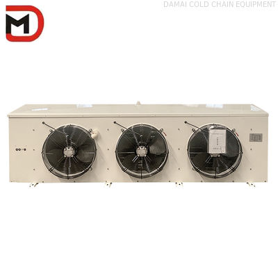 3 Fans Cold Room Evaporator with Steel Plate and Plastic Spray Casing Material of Fin