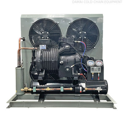 Copper Coil Air Condenser Finned Type 33.1-132kw Heat Exchange Capacity Condensing Unit